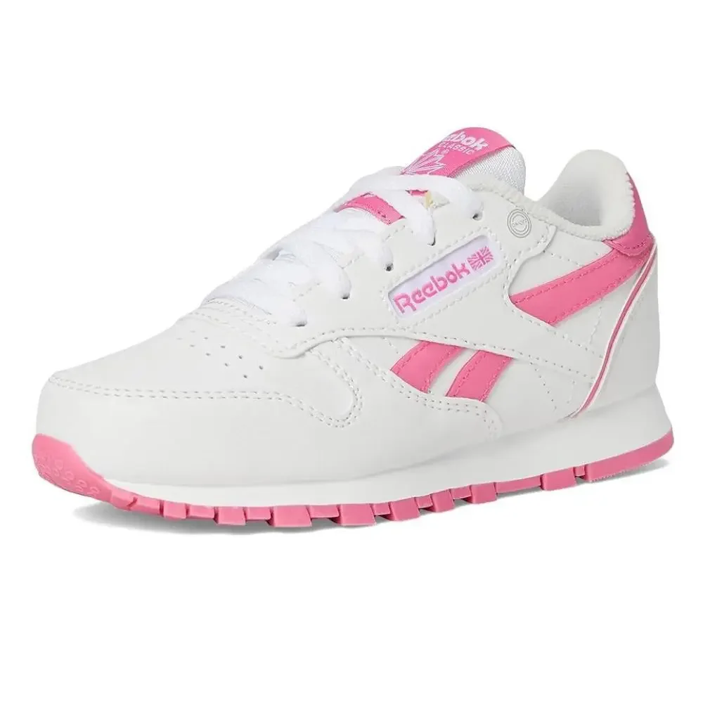 Reebok Classic Leather Step N' Flash 2.0 Sneakers Girls 13 M White Pink ZOGG3253